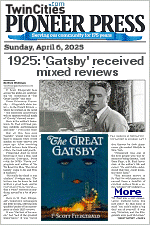 ''The Great Gatsby'' landed on store shelves in 1925. After receiving mixed reviews from literary critics, the book sold poorly. ''Fitzgerald died in 1940 believing it was a flop'', said Maureen Corrigan, book critic for NPR. ''He really did think it was a failure,'' Corrigan said. ''The torture was he knew he had written a great book, and he wanted people to read it. I do think it broke his heart that it wasn't received as anything special by a lot of people.'' 